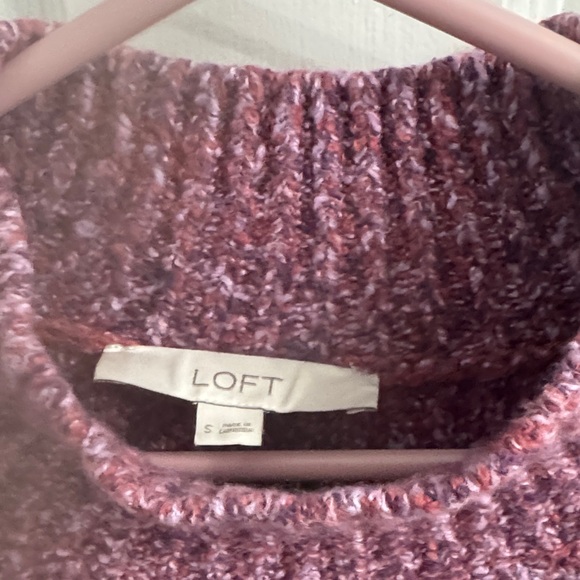 LOFT Maroon Cowl Neck Sweater - Picture 2 of 4